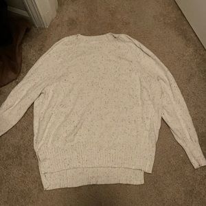 Black and White Speckle Sweater